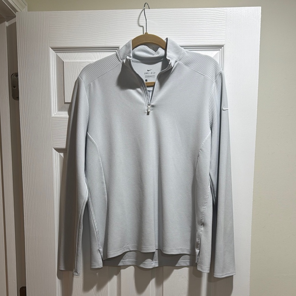 Nike Gray Quarter-Zip Pullover